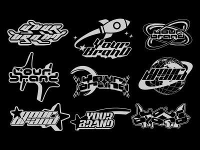A streetwear, fashion, Y2K, apparel and clothing brand logo design