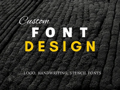 A custom typeface/font designed by a professional (TTF, OTF, WOFF, WOFF2)