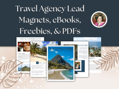 A stunning lead magnet or ebook for a travel agency or agent