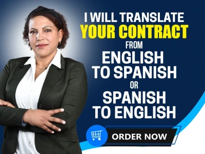 A contract translation from English to Spanish or From Spanish to English