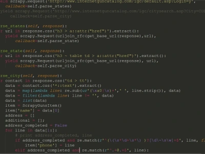 A scrapy project for website(s)