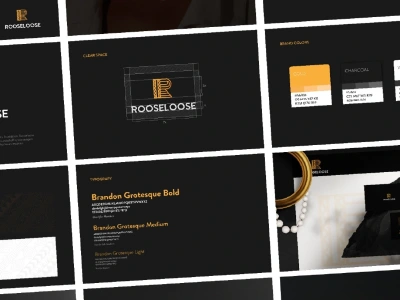A modern brand style guide, guideline, brand book/manual for your brand