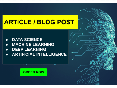 Article on Machine Learning, Deep Learning, Data Science and AI
