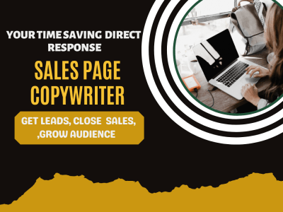 A direct response copywriting for your website or landing page.