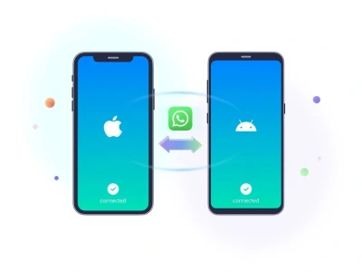 Your WhatsApp message transferred from android device to iOS device.