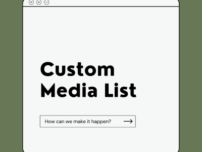 Custom media list - including top tier, vertical, and podcasts.