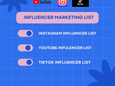 Best Instagram, Youtube, and Tiktok Inflencer List