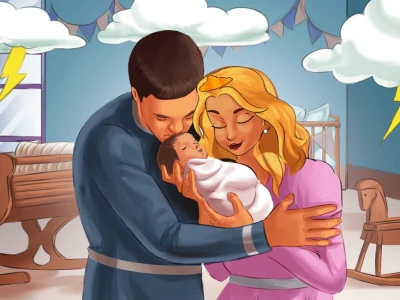 A high-quality cute illustrations for a children's book