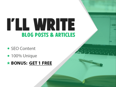 2x 500 words SEO articles / blog posts in 24 hours