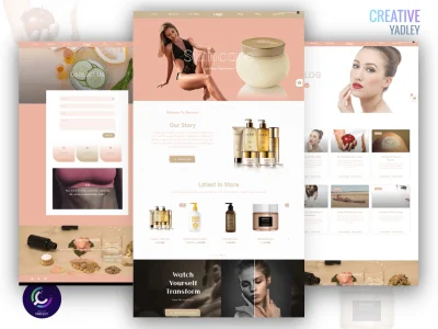 A modern and classic Skincare website Upwork