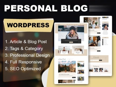 A Professional, Resposive Wordpress Blog or Personal Website | Finance Blog