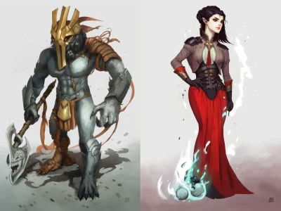 A professional character illustration, game ready 2d character