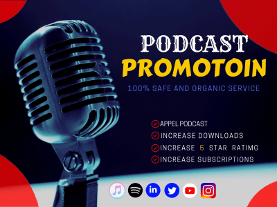 Organic Apple Podcast Promotion & Increase Listenership Download And Rating