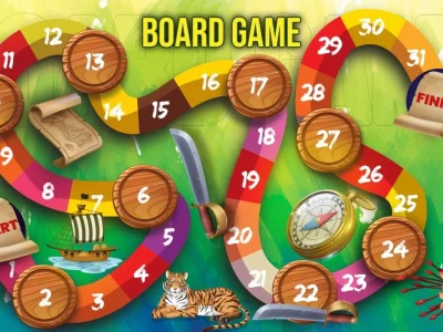 Design and illustration for your board game with characters