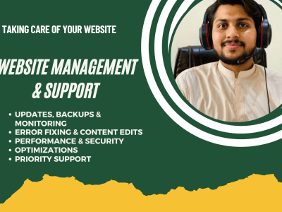 WordPress website maintenance and management service monthly