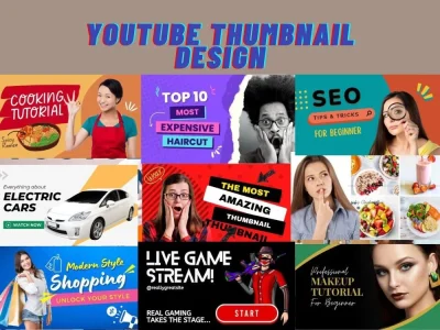Youtube thumbnail design and social media design | Upwork