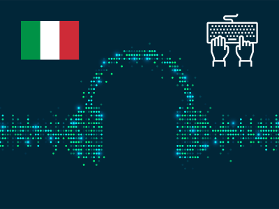 A professional audio transcription service from Italian to English