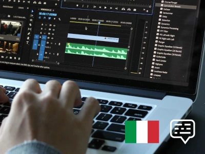 Professional video subtitles from English or Spanish to Italian