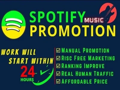 Organic Spotify music promotion to reach a real and active audience
