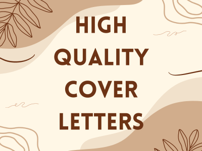 A Professional Cover Letter In 24hr