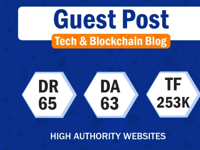 A guest post on Tech & Blockchain Blog DR65 and 250K Traffic