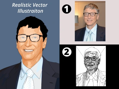 Vector Tracing/ Vector Illustration| Vector Art/ Vector Design from Raster