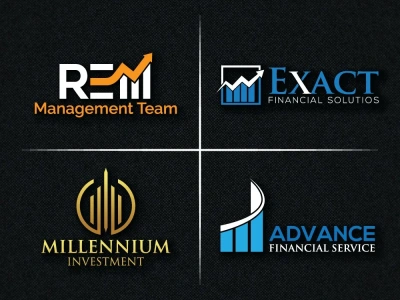 Financial accounting  marketing investment insurance credit repair logo