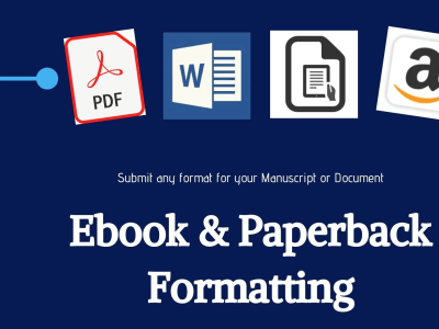 Ebook formatting, book formatting, & layout design for KDP & Amazon Kindle.