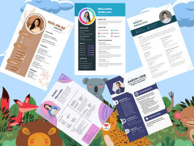 Attractive resume designs that are awesome.
