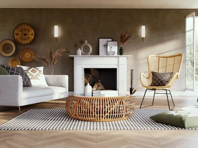 High quality photorealistic interior render