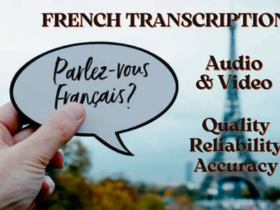 Professional french transcription from your audio or video files