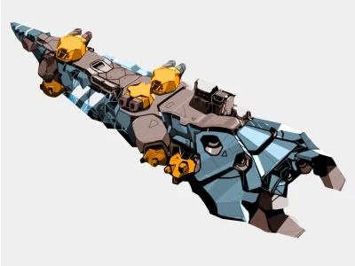 A well designed mechs, spaceships, or sci-fi vehicle concept for your IP