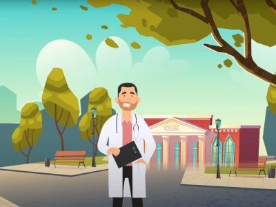 Attractive explanatory video with 2D and 3D graphics