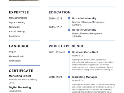 A professional resume and cover letter