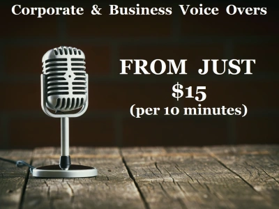 A Corporate Voice Over from $15
