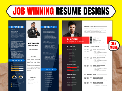 Job Winning Resume Design, CV Templates Editing from Resume Expert