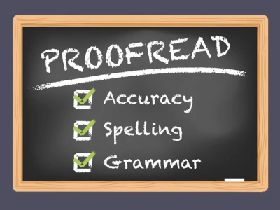 A proof-read and edited document with a 95%+ rating on Grammarly