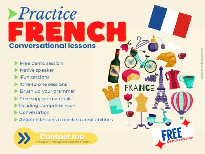 Tailored French conversational lessons