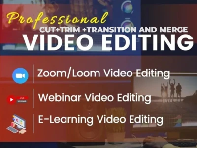 The webinar, Elearning and online course cleanup video editing