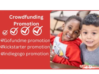 Huge crowdfunding campaign promotion, crowdfunding donors