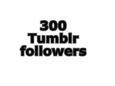 300 real Tumblr followers