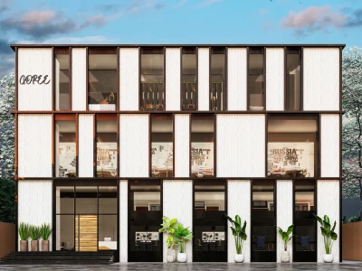 Attractive commercial exterior design