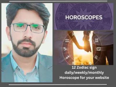 A 12 Zodiac sign daily/weekly/monthly horoscope for your website & yourself