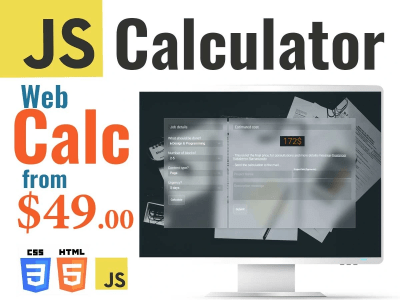 Javascript calculator. JS calc, js calculation with UI design | Upwork
