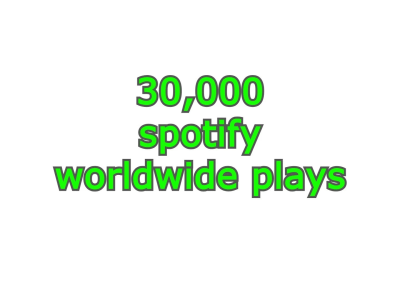 30,000 spotify plays