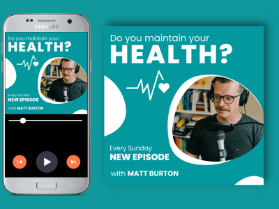 An eye-catchy podcast cover art design