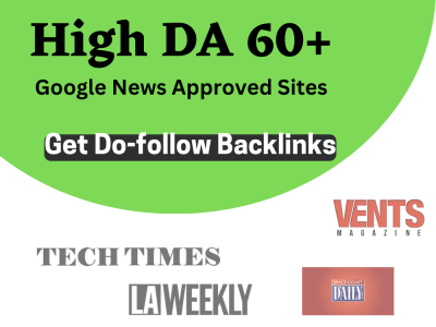 A guest post on High DA google news approved sites with SEO backlinks