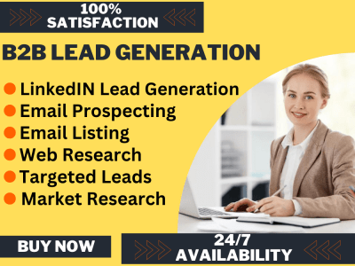 B2B lead Generation, B2C lead Generation, Internet Research, Data Mining