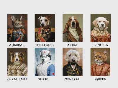 Digital Funny Pet Portrait