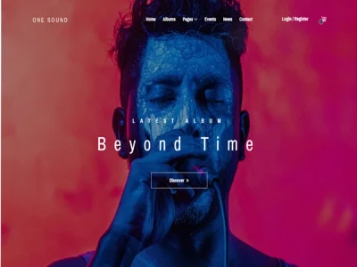 A Modern music website for DJs, music artists, bands, studios, producer